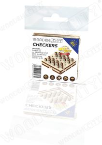Wooden Puzzle 3D - Game Checkers of Wood