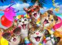 Wooden Puzzle with Figurines - Cat Party
