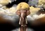 Wooden Puzzle with Figurines - Elephant and Moon M 150 pieces