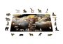 Wooden Puzzle with Figurines - Elephant and Moon M 150 pieces