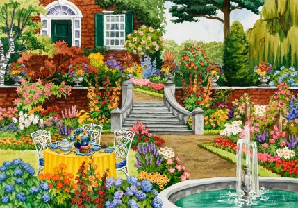 Wooden Puzzle with Figurines - Garden