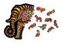 Wooden Puzzle with figurines - Magic Elephant L 245 elements