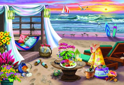Wooden Puzzle with Figurines - Summer