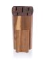 Wooden stand for 5 knives Brillante Acacia 23x11x10 cm