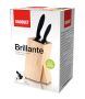 Wooden stand for ceramic knives with bristles Brillante