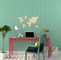 Wooden World Map on a 3D wall, size M - natural color