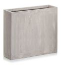 Wysoka geometryczna donica / doniczka z kolekcji Ecolite, 60x23 cm piaskowa