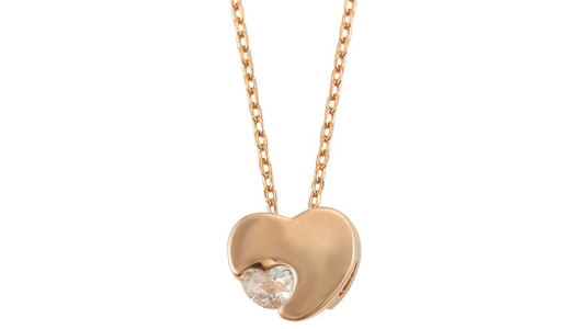 Xuping Celebrity Necklace Hearts - gold
