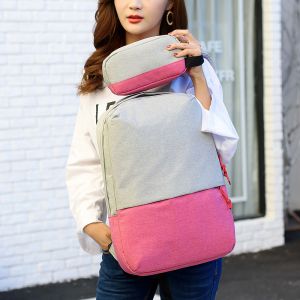 Youth backpack for a laptop - pink