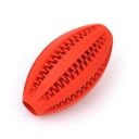 Zabawka piłka rugby gryzak czyści zęby psa- czerwona
