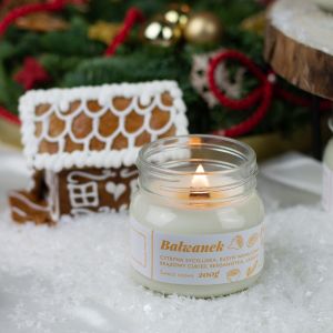 Zapachowa świeca Premium - Bałwanek / Polski produkt