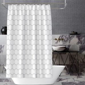 Zasłona prysznicowa (szer. 180cm x wys. 200cm) — wzór geometryczny