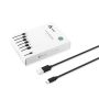 Zestaw kabli AUKEY CB-D17 (USB 2.0 - Micro USB ; 0,30m, 1m, 2m, 3m; kolor czarny)
