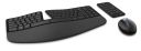 Zestaw klawiatura + mysz membranowa Microsoft Sculpt Ergonomic Desktop L5V-00021 (USB 2.0; (US); kolor czarny; BlueTrack; 1000 DPI)