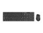 Zestaw klawiatura + mysz membranowa NATEC Stingray NZB-1440 (USB (Radio 2.4 GHz); (US); kolor czarny; optyczna; 1600 DPI, 800 DPI)