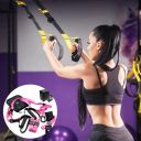 Zestaw taśm do ćwiczeń Crossfit TRX PRO - Różowy