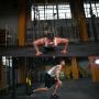Zestaw taśm do ćwiczeń Crossfit TRX PRO - Różowy
