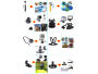 Zestaw XL akcesoriów do kamer GoPro Hero GoPro 6 7 8 Black 50w1