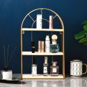 Złota półka dekoracyjna, styl LOFT – wys. 45 cm